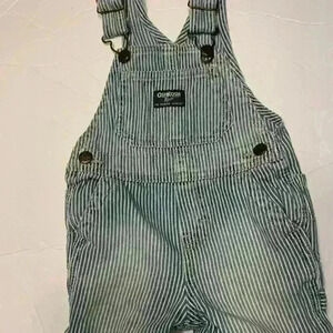 OshKosh B’Gosh bib shorts railroad stripes size 12 months